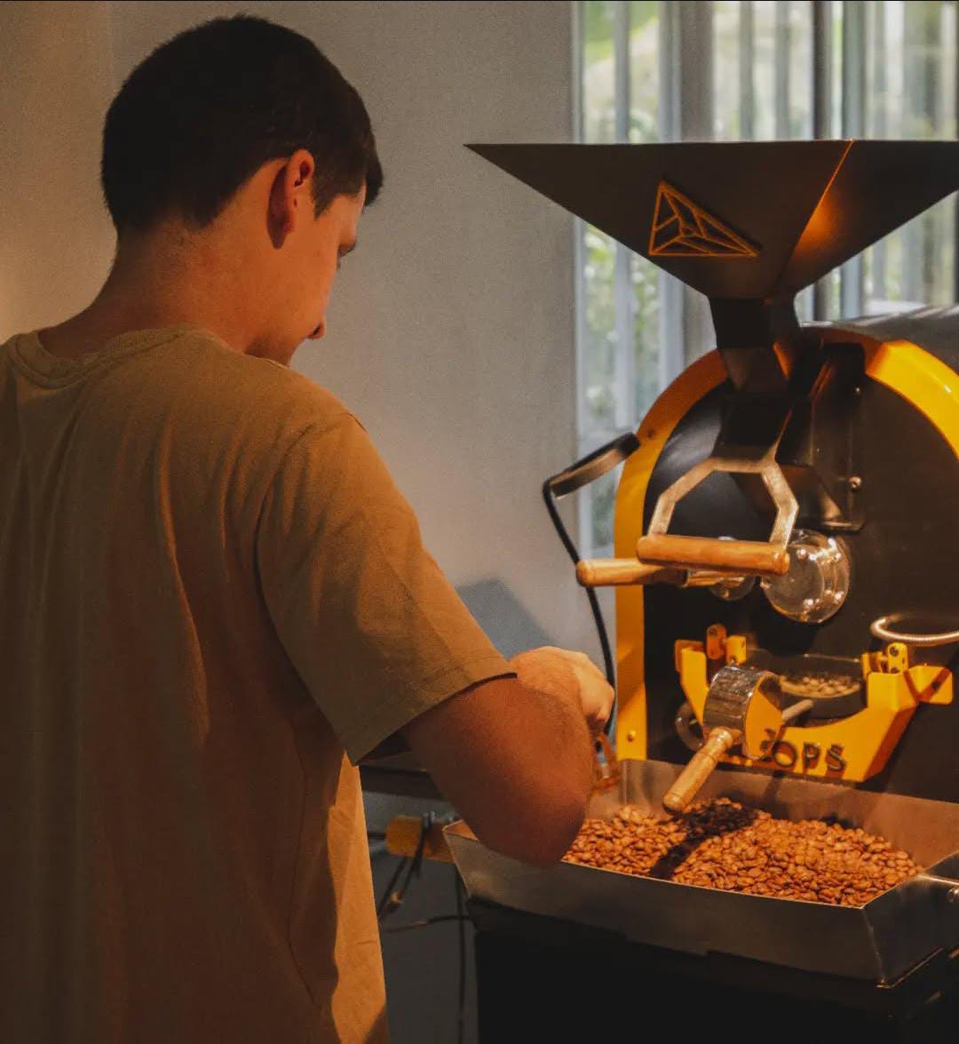 Proceso de tostado de café